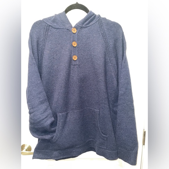 7Diamonds Shasta hooded Henley pullover sweater. Men’s large. - Picture 1 of 4